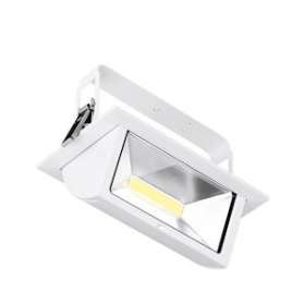 Prysim - Downlight rect. LED 240V IP65 45W 4100lm 4000K - Blanc|Aurora-ABIENWW4540