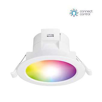 Connect.control - Downlight LED fixe 10W blanc RGB+ CX grad. Bluetooth|Aurora-ABIAUA1BTD10CW