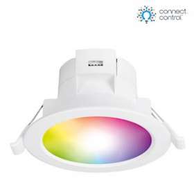 Connect.control - Downlight LED fixe 10W blanc RGB+ CX grad. Bluetooth|Aurora-ABIAUA1BTD10CW