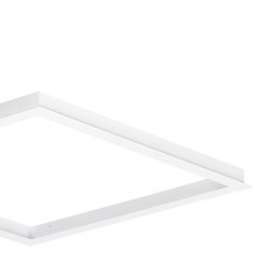 Edgelite - Cadre d'encastrement aluminium pr dalle 600x600mm blanc|Aurora-ABIENCRM660A