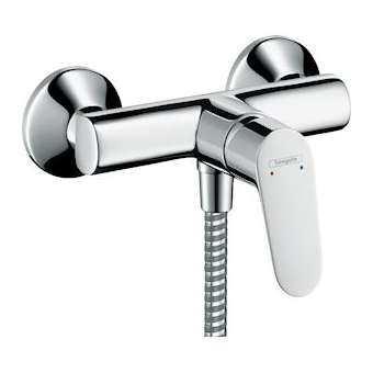 Mitigeur douche C2 avec cartouche à 2 vitesses chromé|Hansgrohe-HA331968000