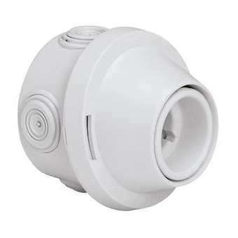 Douille patère Plexo culot B22 250V~ - gris|Legrand-LEG060052