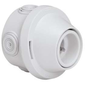 Douille patère Plexo culot B22 250V~ - gris|Legrand-LEG060052