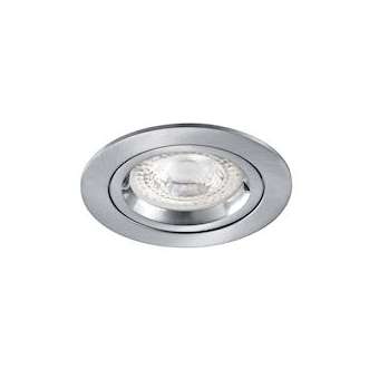 DLT-ISO 75 - Encastré GU10 fixe, nickel, recouvrable, RT2012, lampe non incl.|Aric-ARI50734