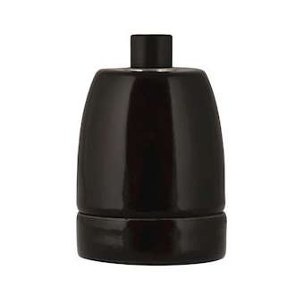 Douille Porcelaine E27 Noir|Bailey-BIY139706