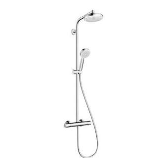 Showerpipe 160 1jet blanc/chromé|Hansgrohe-HA327264400
