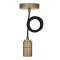 Suspension Lyon E27 Alu Bronze 1.5M 2C Noir