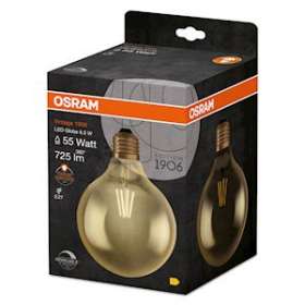 OSRAM LED DIM 1906 GLOB55 FIL GOLD E27 6,5W 725lm|Ledvance-OSR808997
