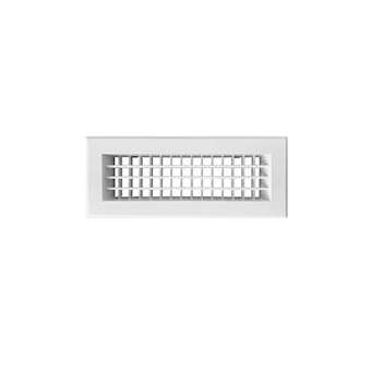 Grille de soufflage double déflexion aluminium blanc mate 300 x 100 mm|Baillindustrie-BLLDD300X100
