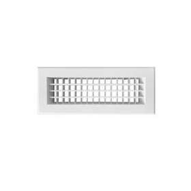 Grille de soufflage double déflexion aluminium blanc mate 300 x 100 mm|Baillindustrie-BLLDD300X100