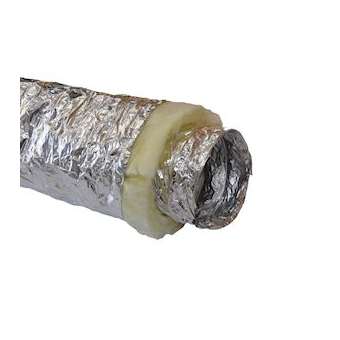 Gaine isolée laine de verre M0/M1 diamètre 200 mm - ep 50 mm (carton de 10 ml)|Baillindustrie-BLLGAI-LV200-50