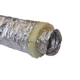 Gaine isolée laine de verre M0/M1 diamètre 200 mm - ep 50 mm (carton de 10 ml)|Baillindustrie-BLLGAI-LV200-50