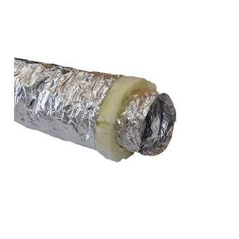 Gaine isolée laine de verre M0/M1 diamètre 160 mm - ep 50 mm (carton de 10 ml)|Baillindustrie-BLLGAI-LV160-50