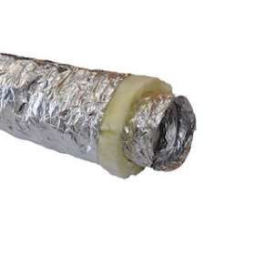 Gaine isolée laine de verre M0/M1 diamètre 160 mm - ep 50 mm (carton de 10 ml)|Baillindustrie-BLLGAI-LV160-50