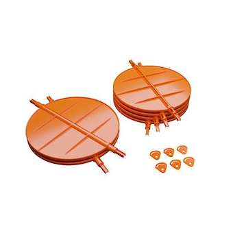 Lot de 4 volets de réglage de débit d'air diamètre 200-160 + 2 volets dia 250 mm|Baillindustrie-BLLVRD6S
