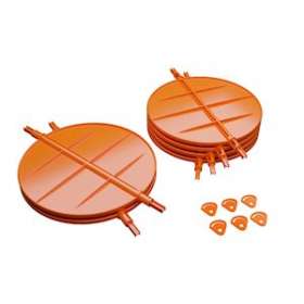 Lot de 4 volets de réglage de débit d'air diamètre 200-160 + 2 volets dia 250 mm|Baillindustrie-BLLVRD6S