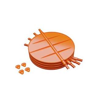 Lot de 4 volets de réglage de débit d'air diamètre 200-160 mm|Baillindustrie-BLLVRD4S