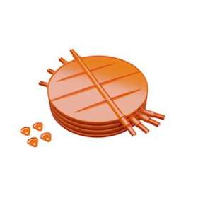 Lot de 4 volets de réglage de débit d'air diamètre 200-160 mm|Baillindustrie-BLLVRD4S