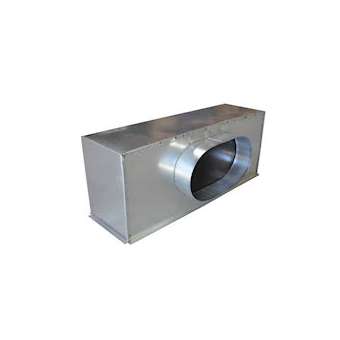 Plénum acier grille de soufflage 500 x150 mm (sortie latérale)|Baillindustrie-BLLPLSACI500X150