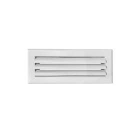 Grille de soufflage lames courbes aluminium blanc mate 300 x 100 mm|Baillindustrie-BLLLC300X100