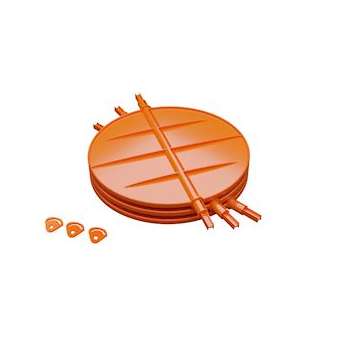 Lot de 3 volets de réglage de débit d'air diamètre 200 mm|Baillindustrie-BLLVRDXS