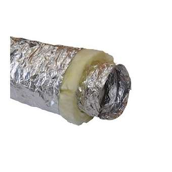 Gaine isolée laine de verre M0/M1 diamètre 250 mm - ep 50 mm (carton de 10 ml)|Baillindustrie-BLLGAI-LV250-50