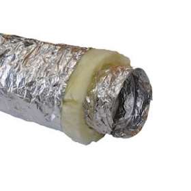 Gaine isolée laine de verre M0/M1 diamètre 250 mm - ep 50 mm (carton de 10 ml)|Baillindustrie-BLLGAI-LV250-50
