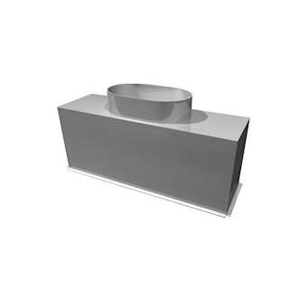 Plénum acier grille de soufflage 500 x150 mm (sortie arrière)|Baillindustrie-BLLPLSI500X150