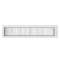 Grille de soufflage double déflexion aluminium blanc mate 800 x 200 mm