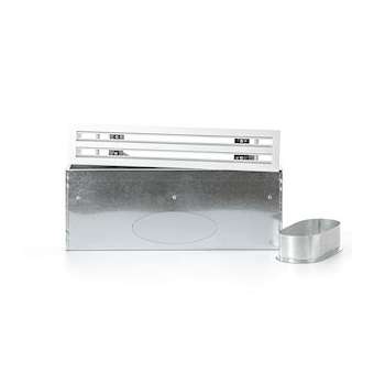 Diffuseur linéaire 2 fentes en aluminium blanc mate de 500 x 100 mm|Baillindustrie-BLLDL2F500