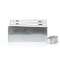 Diffuseur linéaire 2 fentes en aluminium blanc mate de 500 x 100 mm
