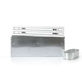 Diffuseur linéaire 2 fentes en aluminium blanc mate de 500 x 100 mm|Baillindustrie-BLLDL2F500