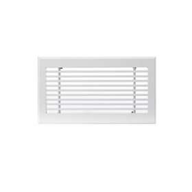 Grille de soufflage linéaire de 300x150 mm en aluminium blanc mate|Baillindustrie-BLLGSL300X150