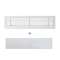 Grille de reprise linéaire 600x150 blanc mate avec filtre
