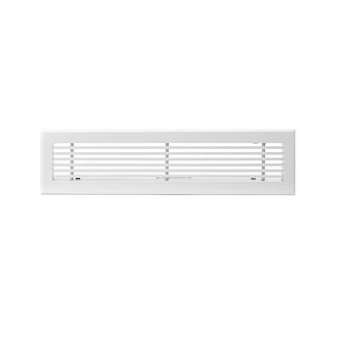 Grille de soufflage linéaire de 600x150 mm en aluminium blanc mate|Baillindustrie-BLLGSL600X150