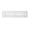 Grille de soufflage linéaire de 600x150 mm en aluminium blanc mate