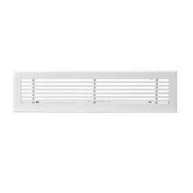 Grille de soufflage linéaire de 600x150 mm en aluminium blanc mate|Baillindustrie-BLLGSL600X150
