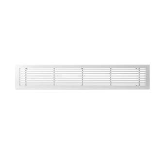 Grille de soufflage linéaire de 800x150 mm en aluminium blanc mate|Baillindustrie-BLLGSL800X150