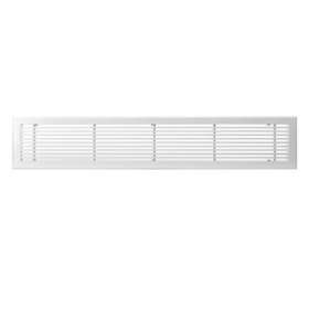 Grille de soufflage linéaire de 800x150 mm en aluminium blanc mate|Baillindustrie-BLLGSL800X150
