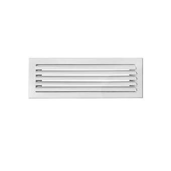 Grille de soufflage lames courbes aluminium blanc mate 500 x 150 mm|Baillindustrie-BLLLC500X150