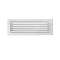 Grille de soufflage lames courbes aluminium blanc mate 500 x 150 mm