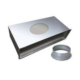 Plénum soufflage acier pour grille double déflexion de 800x200 mm|Baillindustrie-BLLPLDD800X200