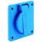 Socle domestique 60X60 250V 10/16A 2P+T bleu IP44