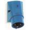 Socle de connecteur saillie 2P+T 6H 16A IP44