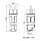 Fiche domestique noire 250V 2P+T 10/16A IP44