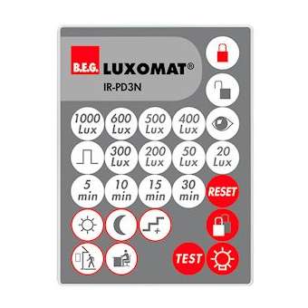 IR-PD3N Télécommande à infrarouge pour détecteurs PD3N|Beg-BE492105