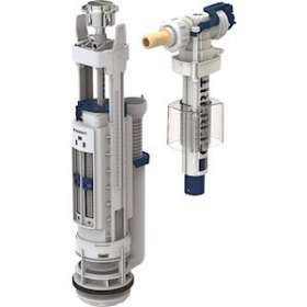 Mécanisme chasse complet Geberit type 290-380 DT ali lat 3/8' laiton: Chr bri|Geberit-GBR283.307.21.2