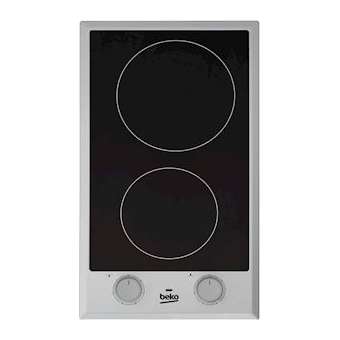 Table de cuisson, 2 Vitrocéramiques, 30 cm, 6 puissances, Noir|Beko france-EKOHDCC32200X