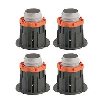 Lot de 4 pieds receveur de douche, CRICABAC, hauteur réglable 82/140 mm,D 106 m|Valentin-VA266030000000
