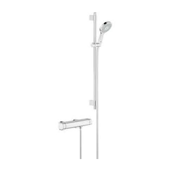 Mitigeur thermostatique douche 1/2' ensemble de douche Grohtherm 2000 Chromé|Grohe-GO234482001